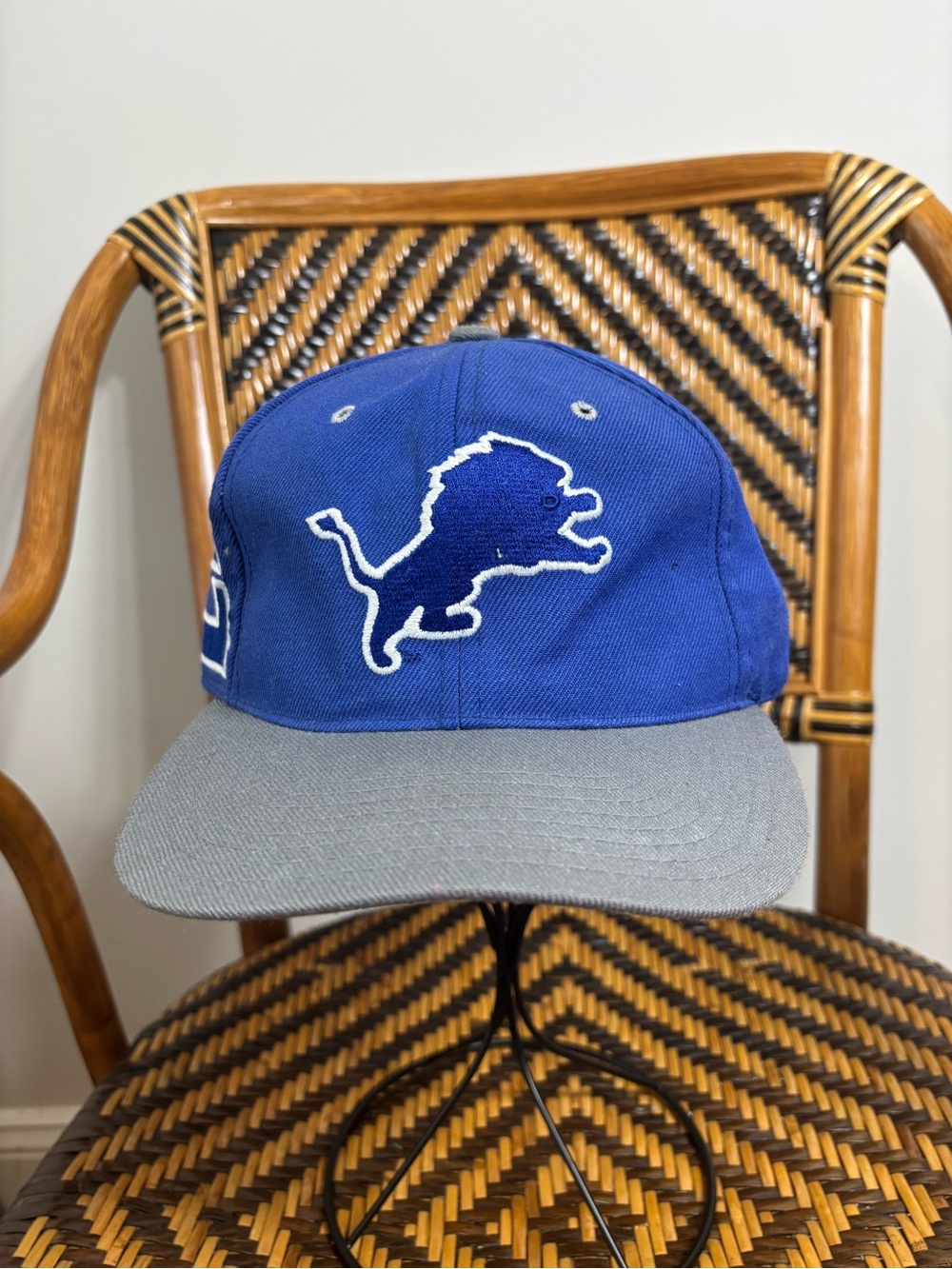 Vintage 90s American Needle Detroit Lions Airhead Hat Large